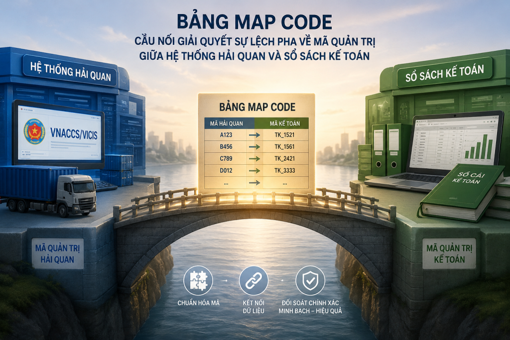 bang map code cau noi giau so lieu hai quan va ke toan